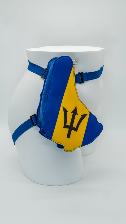 Barbados Flag Thigh Bag & Wristlet