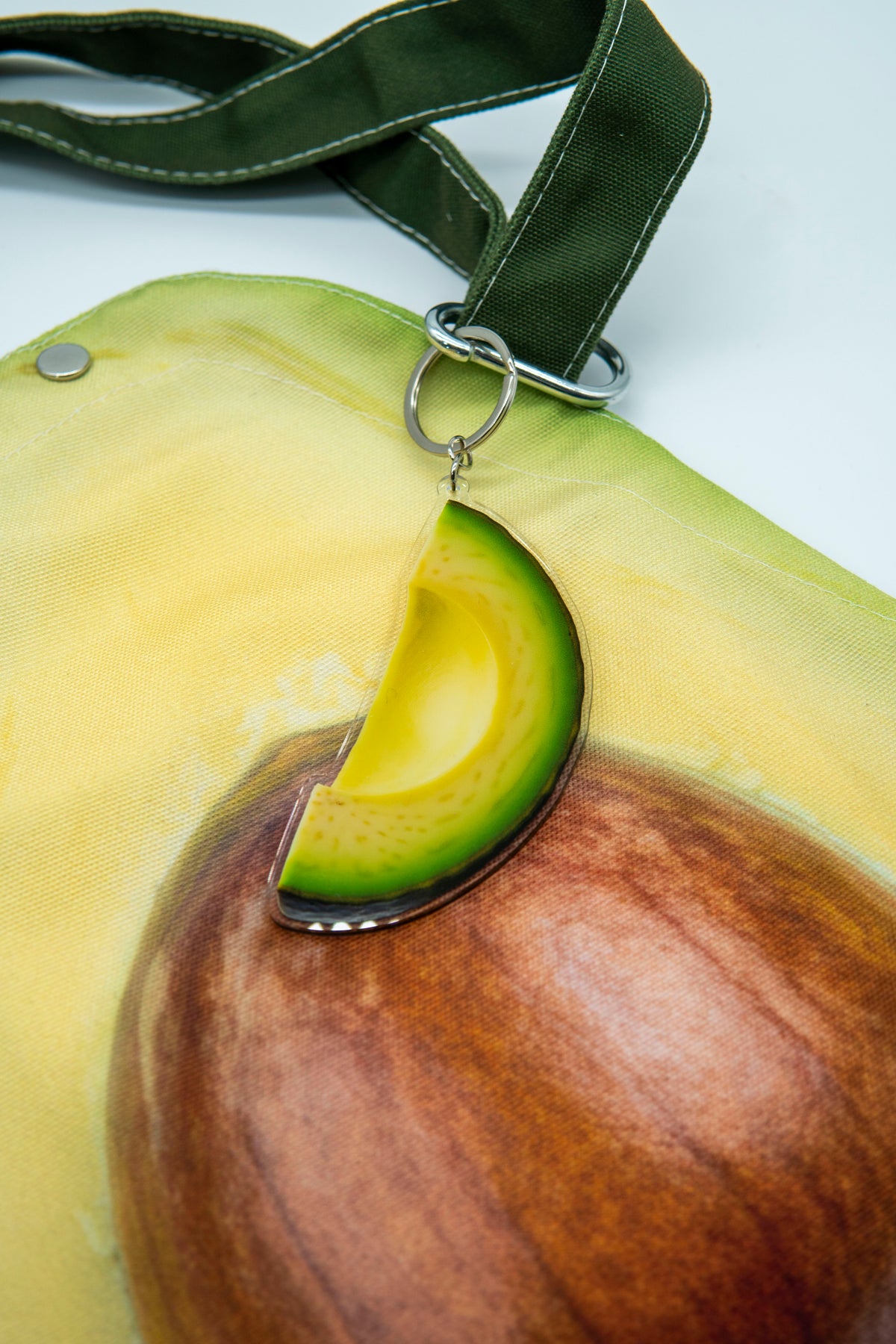 Avocado Slice Bag Charm