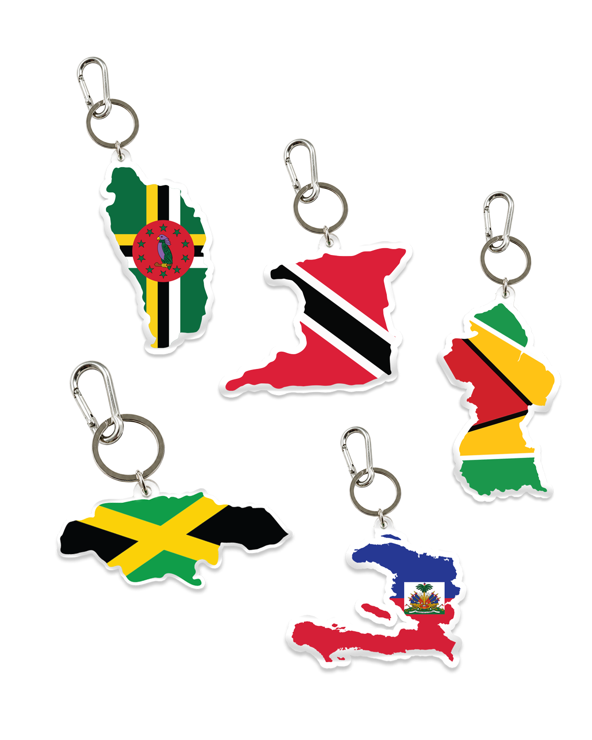 Flag Map Bag Charm