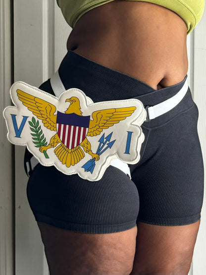 Virgin Islands Flag Thigh Bag & Wristlet