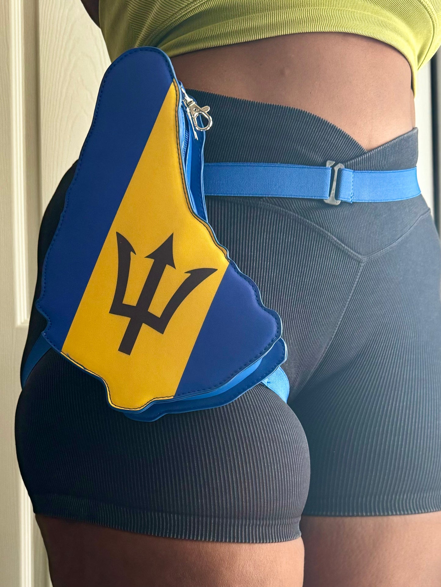 Barbados Flag Thigh Bag & Wristlet