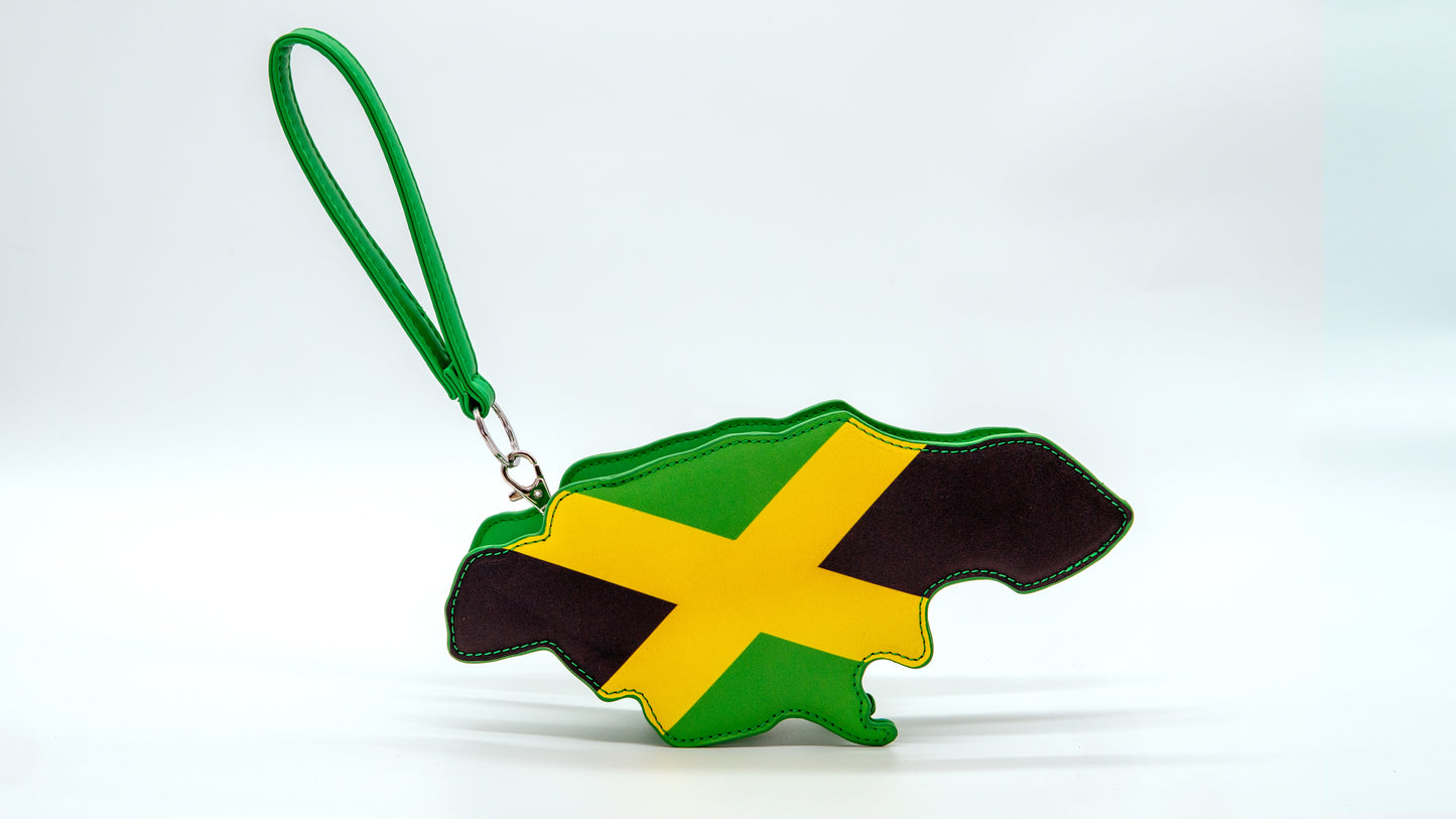 Jamaica Flag Thigh Bag & Wristlet