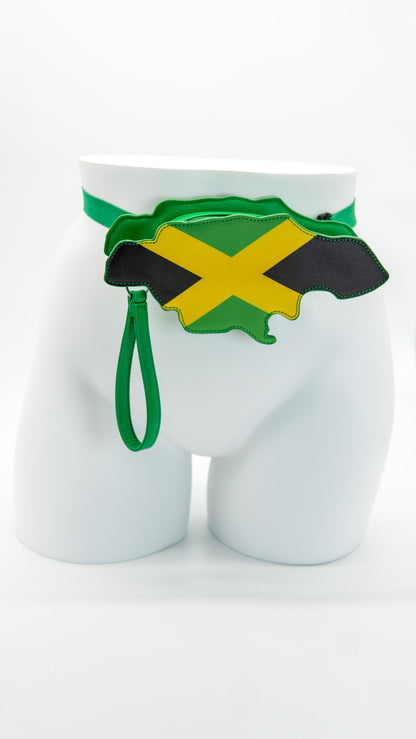 Jamaica Flag Thigh Bag & Wristlet