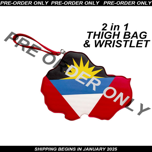 Antigua Flag Thigh Bag & Wristlet - PRE ORDER ONLY